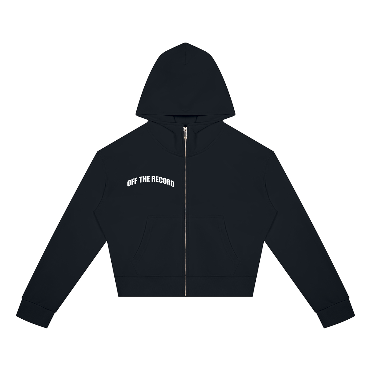 Women's Crop Full Zip Hoodie