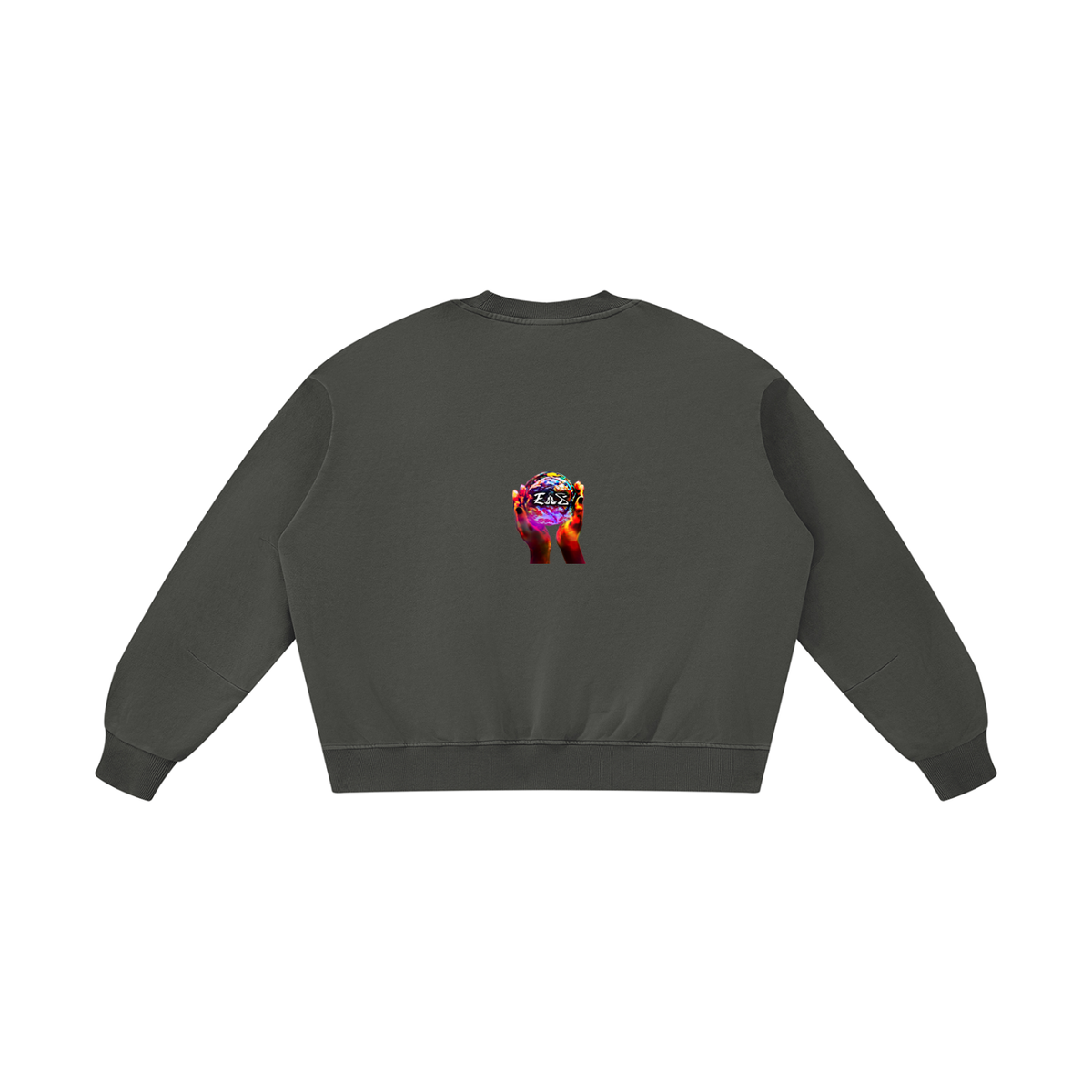 Unisex Boxy Vintage Washed Sweatshirt (Haitian goddess)