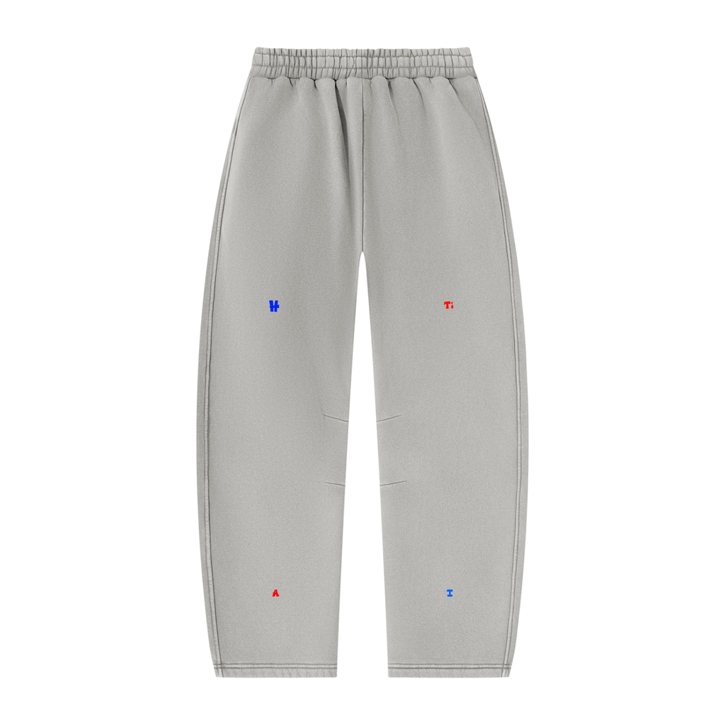 Unisex Vintage Wash Barrel Leg Fleece Sweatpants (HAITIAN)
