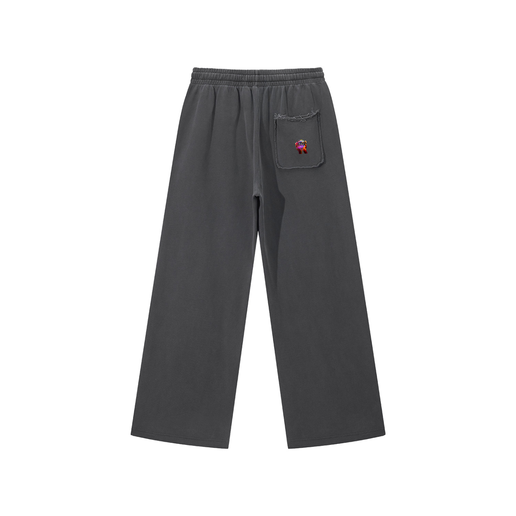 Snow Washed Raw Edge Sweatpants